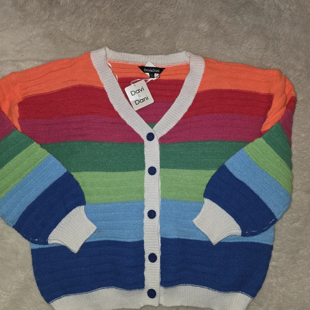 DAVI & DANI Multicolor Striped Cardigan - Picture 5 of 10